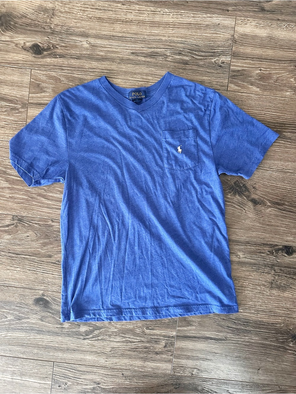 Polo by Ralph Lauren Blue Short-Sleeve Pocket Tee